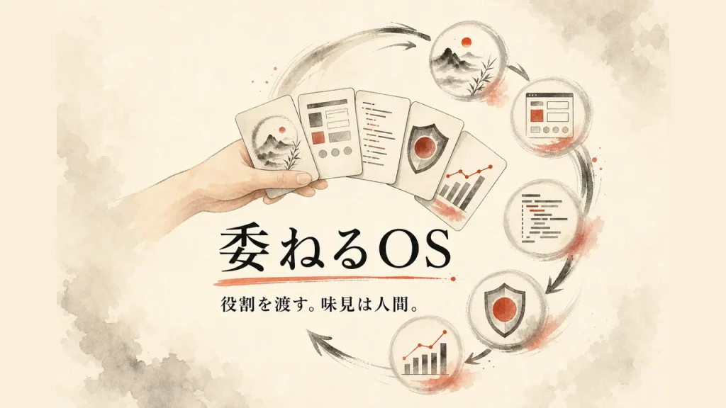 委ねるOS—役割を渡し、味見は人間が担うAI氣道のアイキャッチ