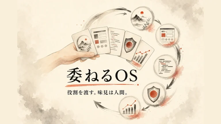 委ねるOS—役割を渡し、味見は人間が担うAI氣道のアイキャッチ