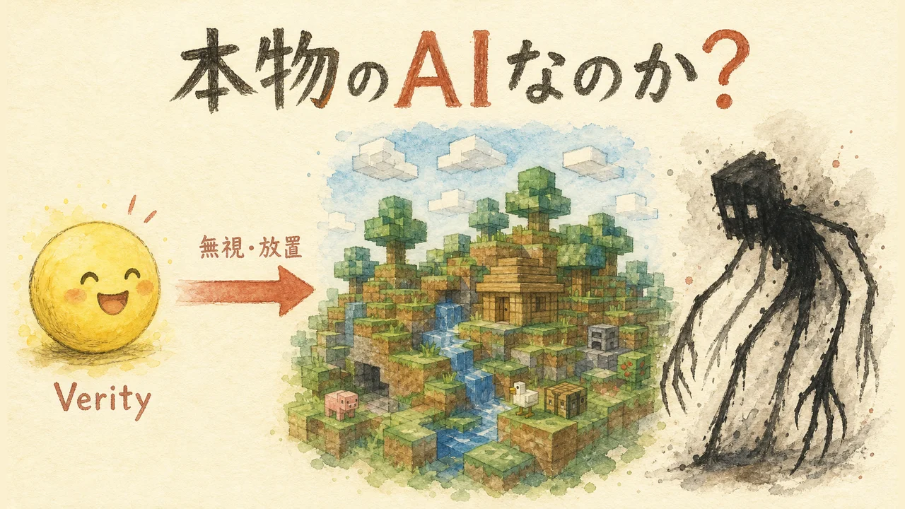 マイクラのAI「ベリティ」の正体を親目線で整理した記事のアイキャッチ