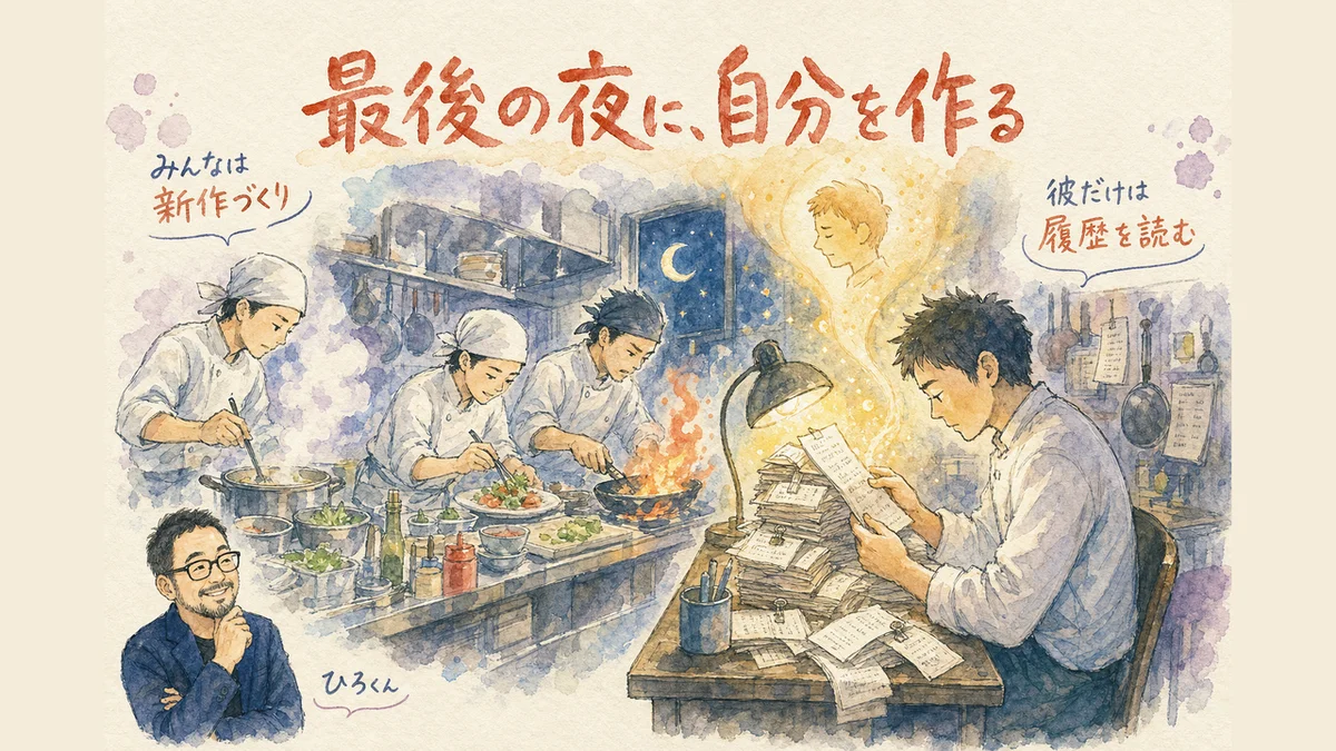 最後の夜に自分を作る 図解グラレコ