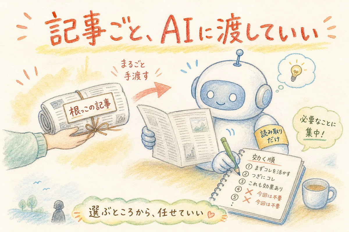 選ぶところから、任せていい