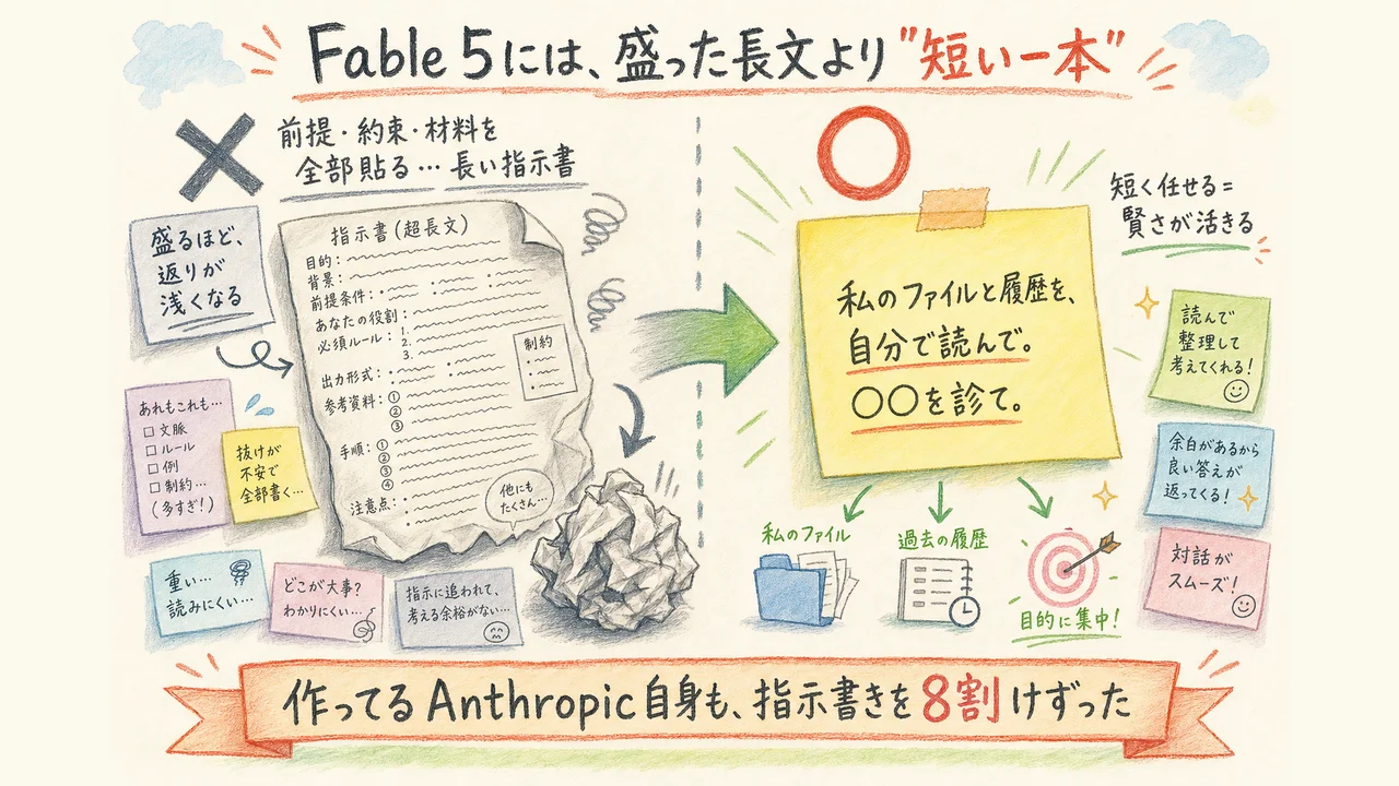 Fable5には盛った長文より短い一本