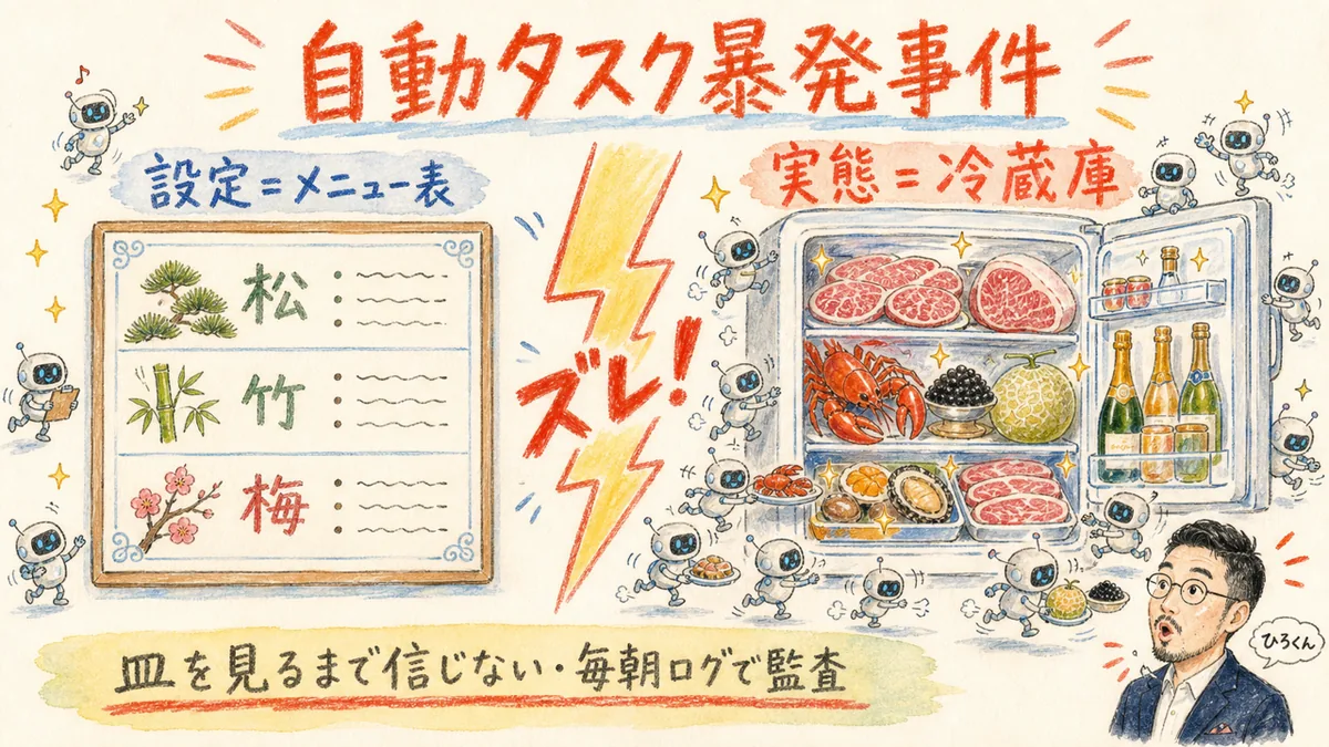 自動タスク暴発事件の図解