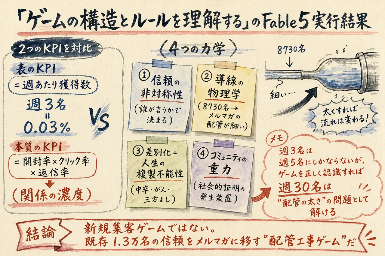 ゲーム構造の分析 Fable5の実行結果図解