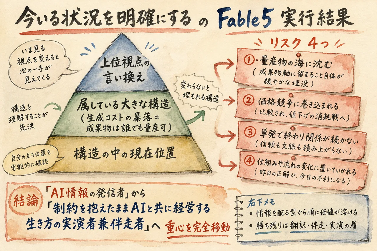 状況の明確化 Fable5の実行結果図解