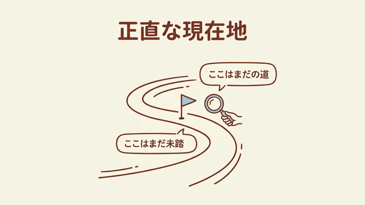 正直な現在地を示す図解