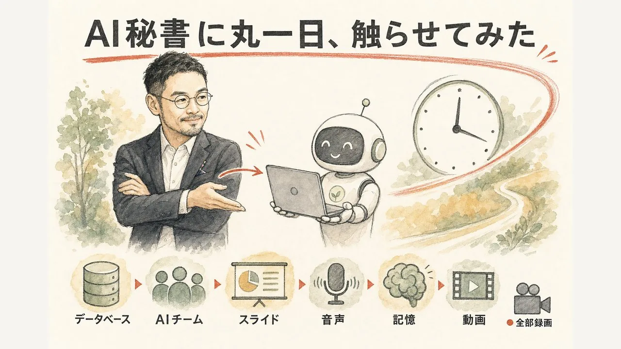 AI秘書にアカウントを渡して、全工程を録画しながら触らせた