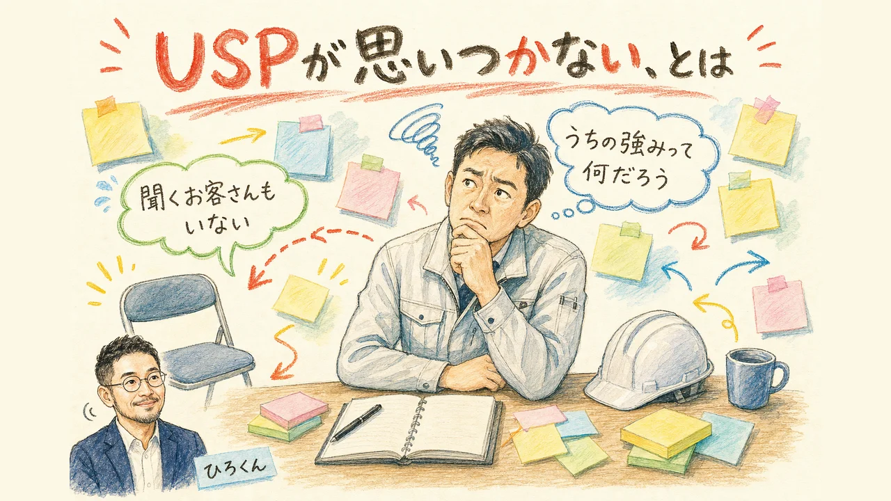 1. そもそも「USPが思いつかない」って、どういう状態？