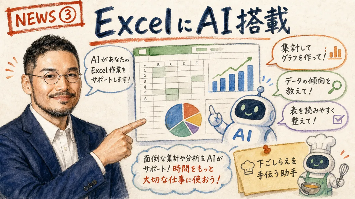 NEWS③ 発表:2026-07-20 Grok for Excel アドイン グラレコ