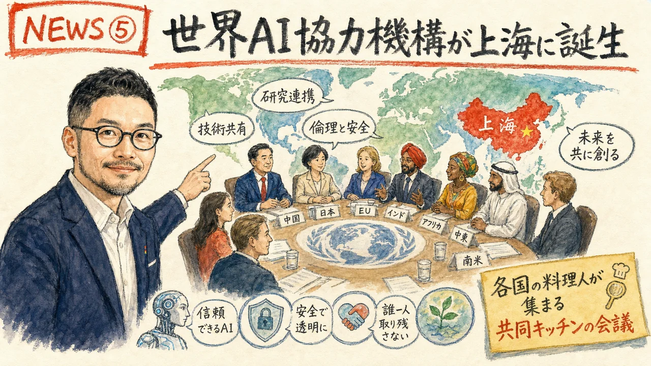 NEWS⑤ 発表:2026-07-17 世界AI協力機構 上海 国際会議 グラレコ