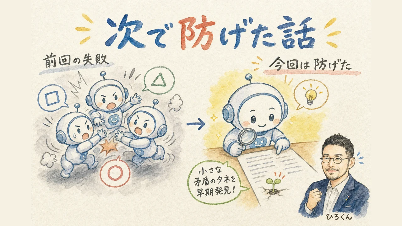 3体並列の失敗を分身AIレビューで防いだ図解
