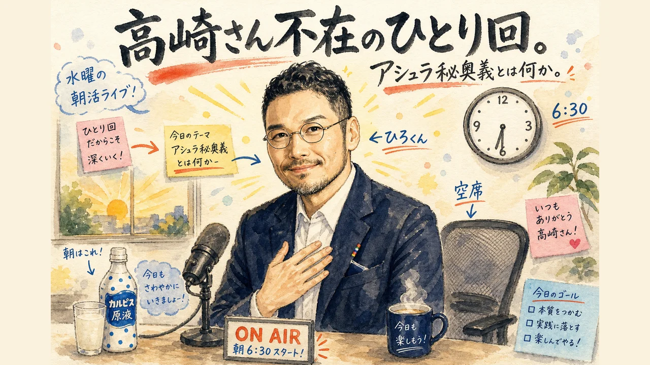 高崎さん不在で”ひとり回”。「アシュラ秘奥義」って何？