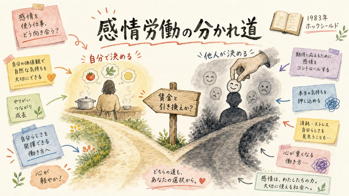 感情労働の分かれ道 図解