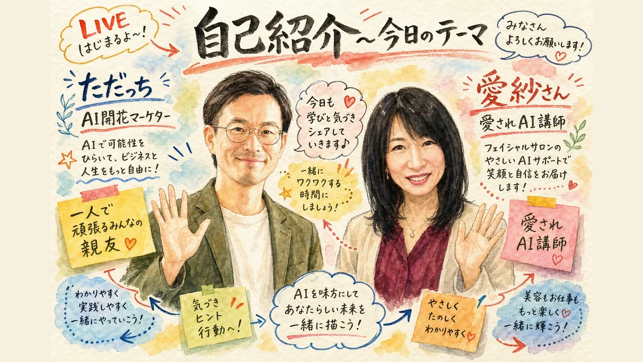 ただっちと愛紗さんの自己紹介シーン