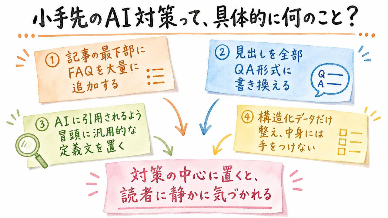 小手先のAI対策って具体的に何のこと