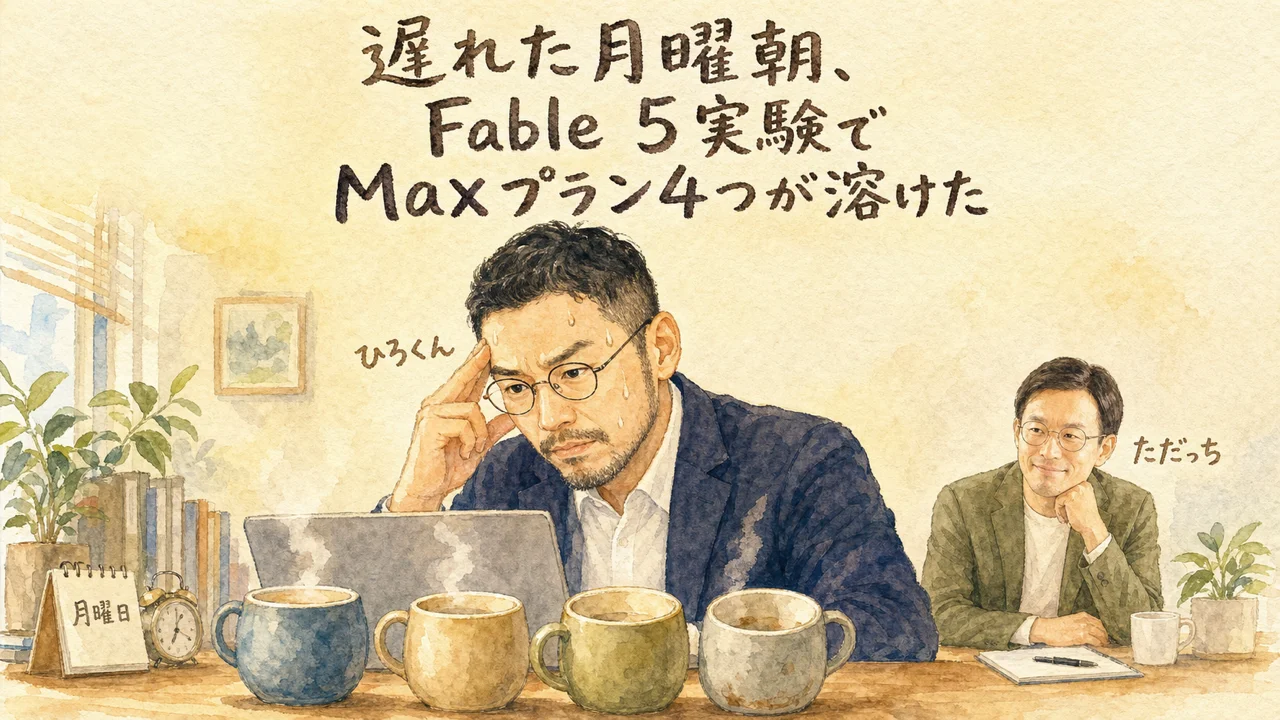 Fable 5実験の1日を語るひろくんとただっちのグラレコ