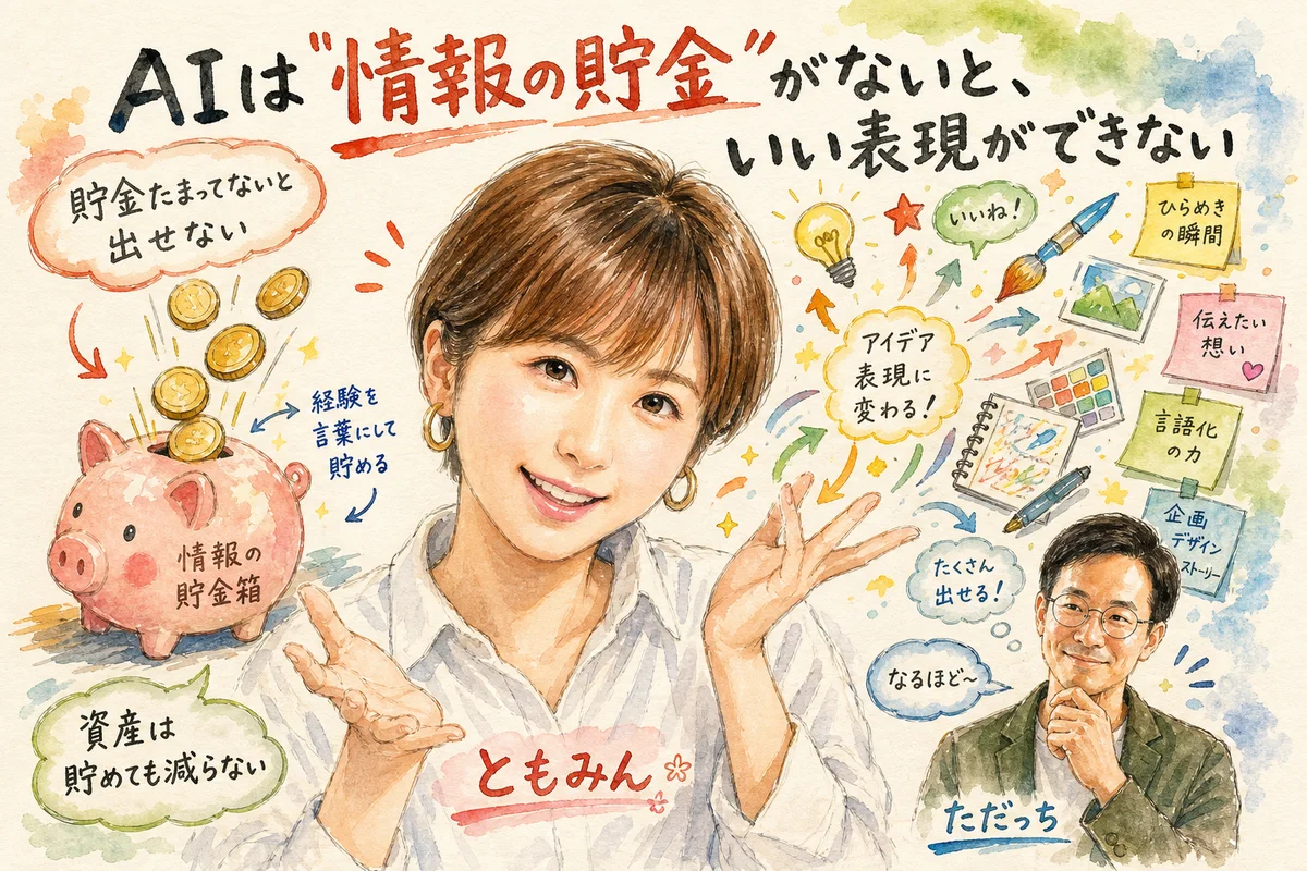 AIは情報の貯金がないといい表現ができない