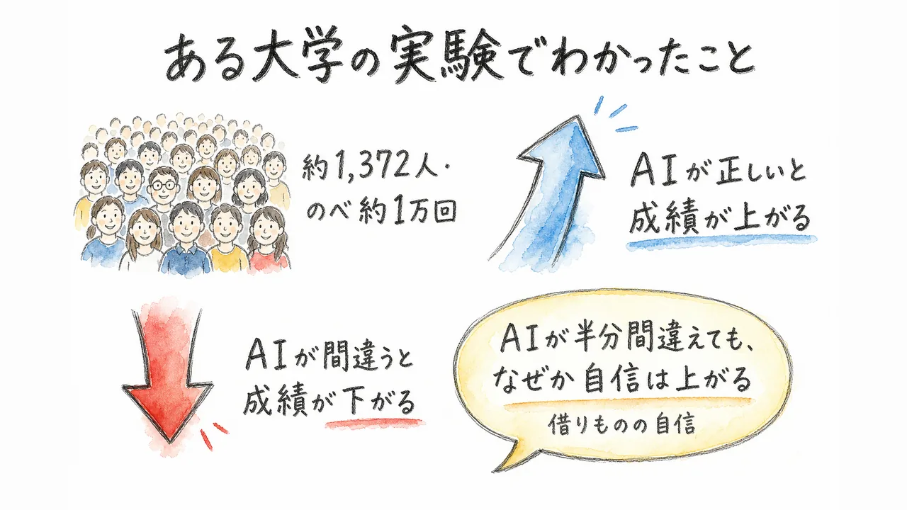 ウォートン校の実験の要点の図解