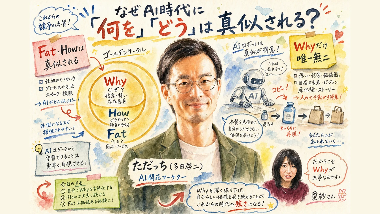 ゴールデンサークル理論を解説するただっち
