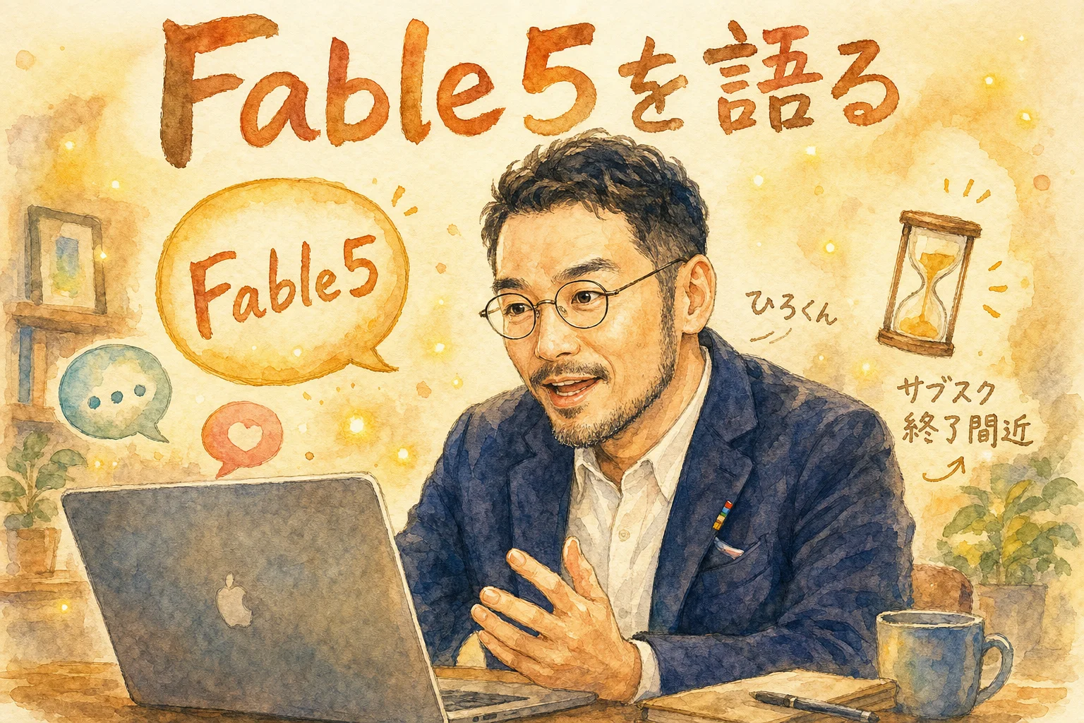 Fable5について語るひろくんのグラレコ
