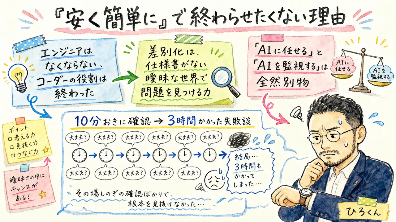 安く簡単にで終わらせたくない理由