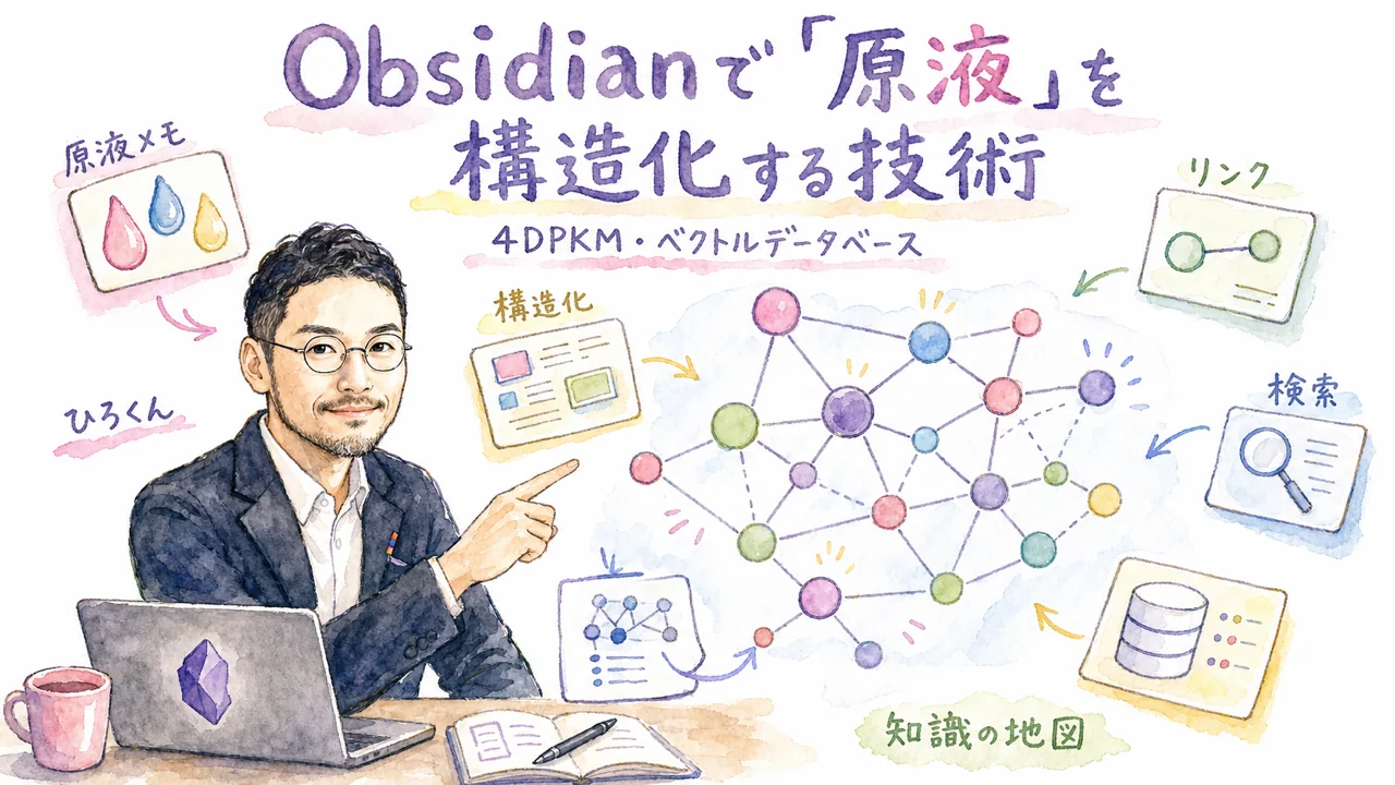 Obsidianで「原液」を構造化する技術