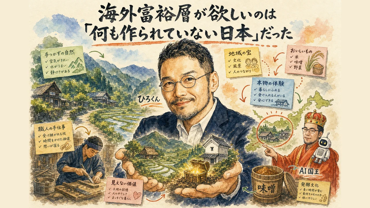 グラレコ図解｜海外富裕層が求める何も作られていない日本の地方