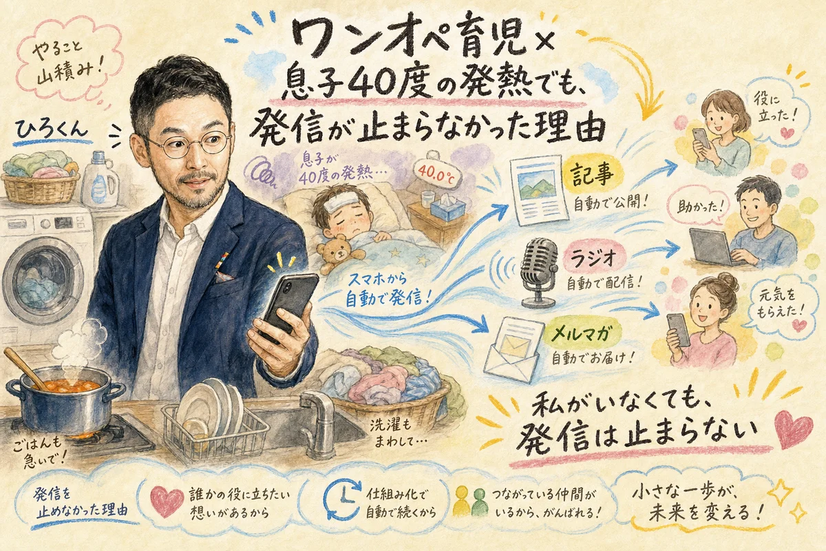 ワンオペ育児×息子40度の発熱でも、発信が止まらなかった理由