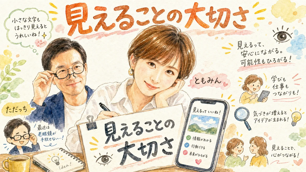 老眼フレンドリーという新常識 見えなきゃそもそも伝わらない