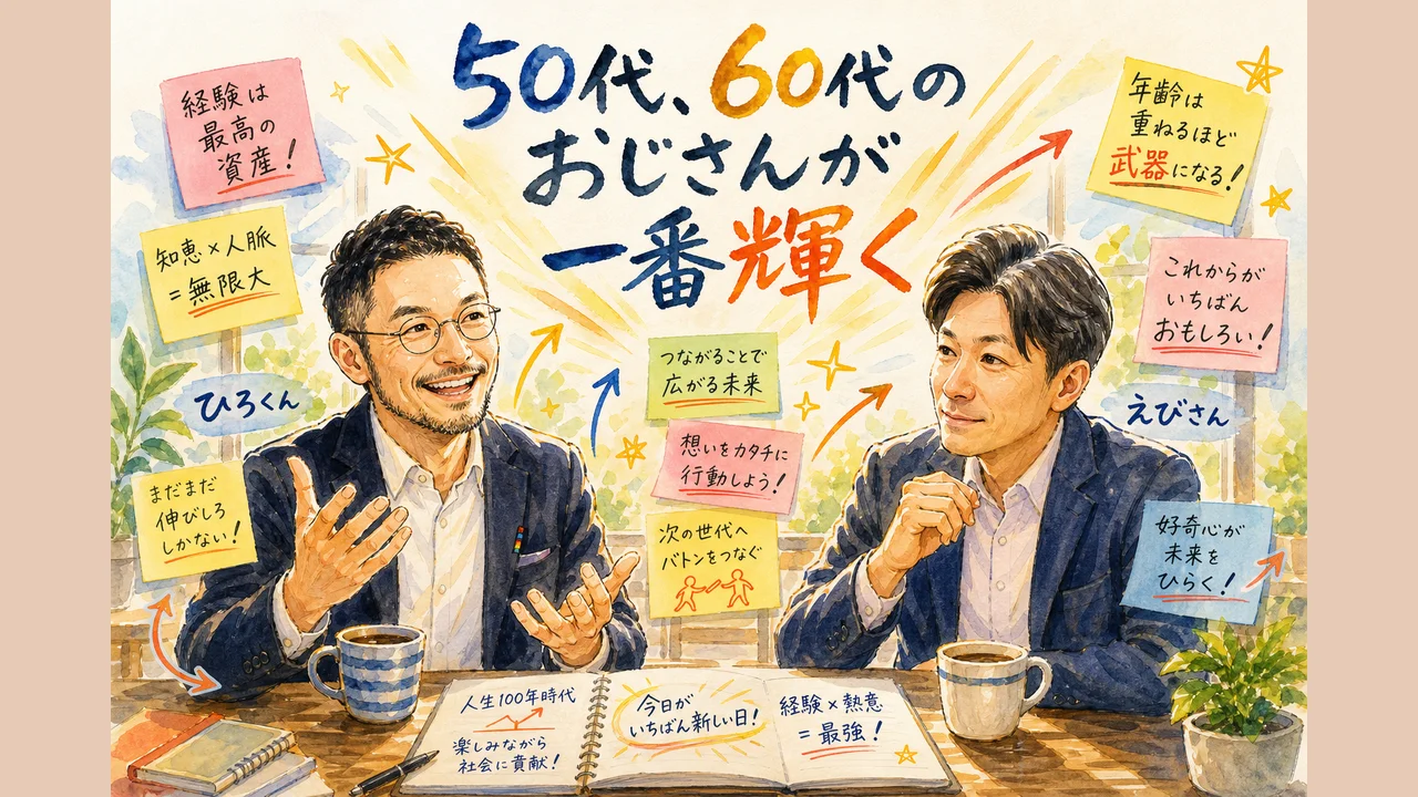 50代60代のおじさんが一番輝く 経験値ある世代への追い風 見出し画像
