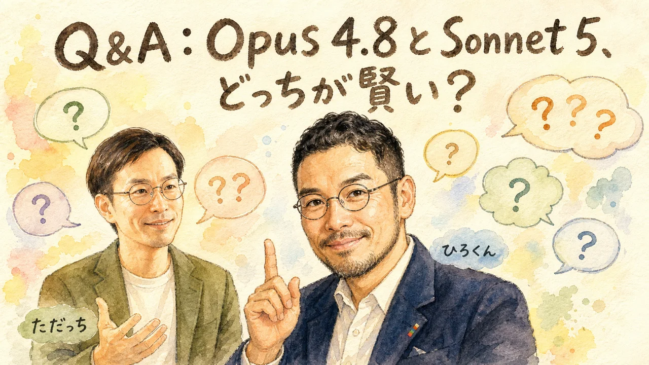 視聴者からの質問に答えるひろくんとただっちのグラレコ