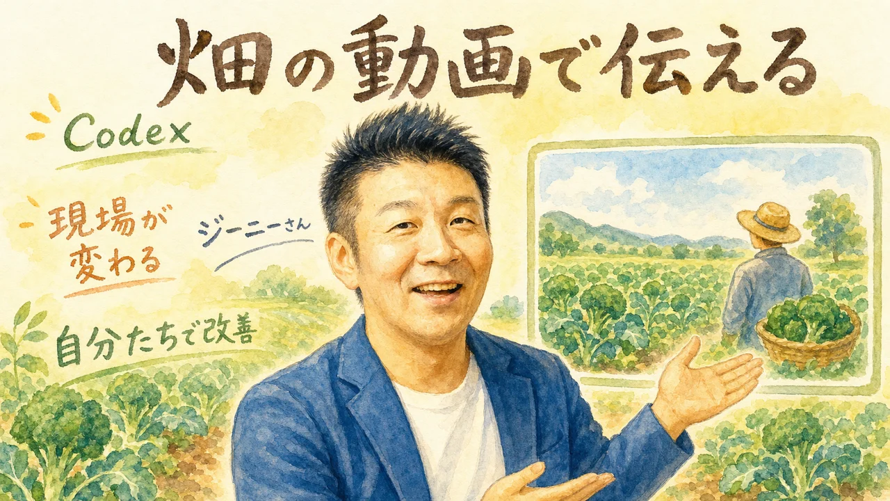 ジーニーさんが解説「Codexで現場が変わる」——ブロッコリー農家が自分でツールを作った日