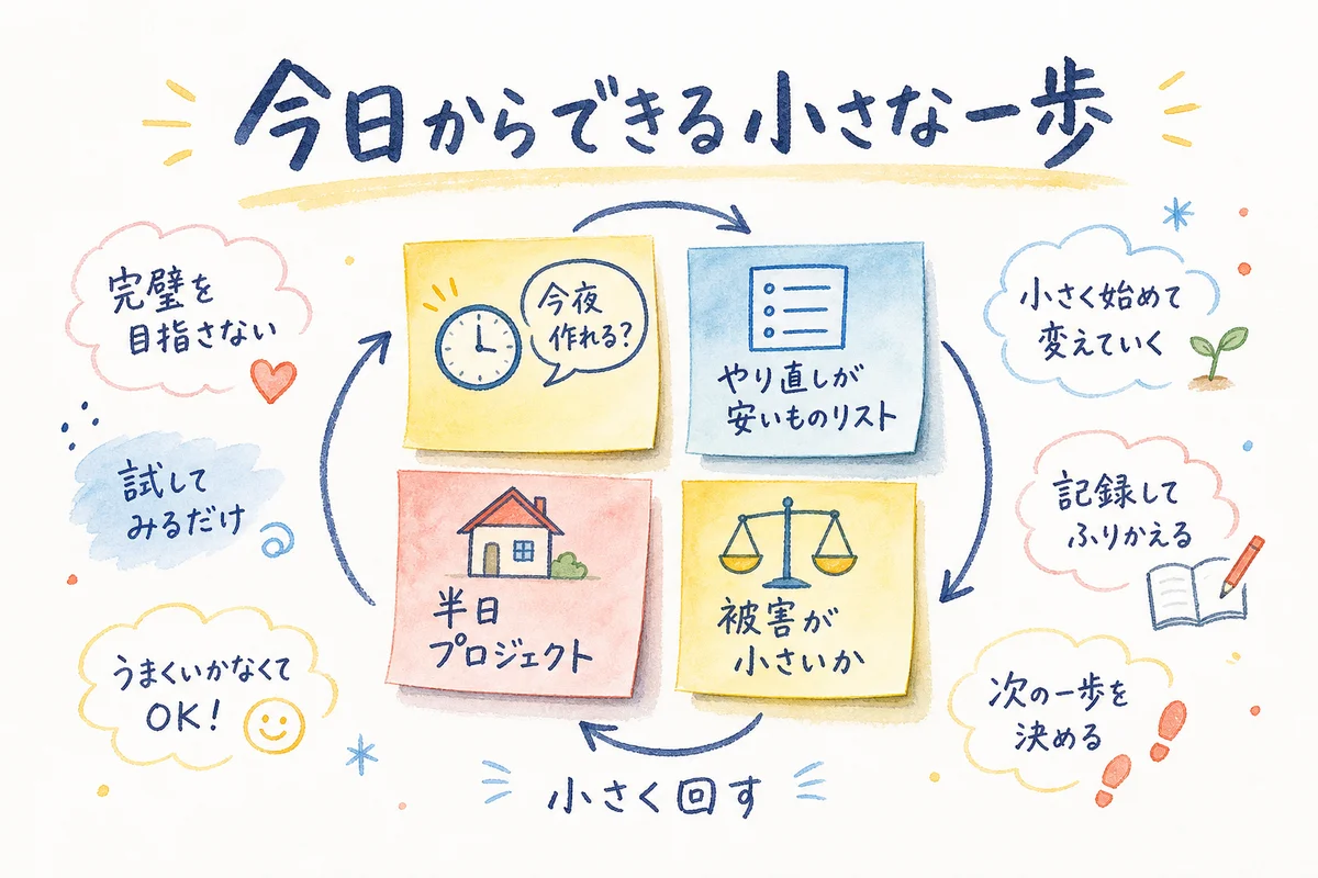 4つのチェックリストの図解