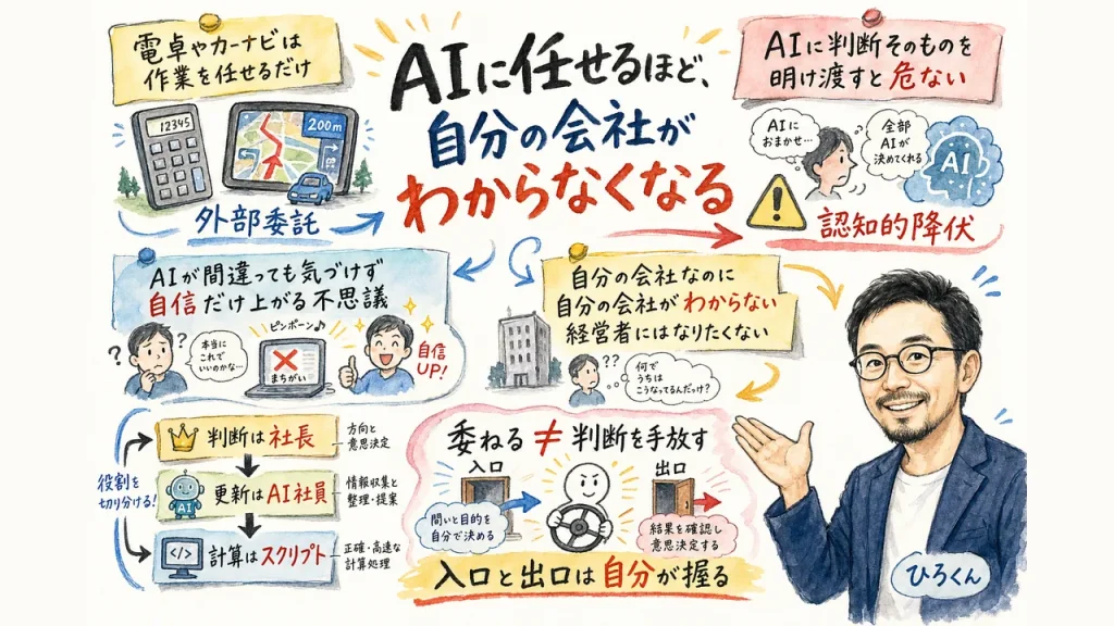 AIに任せるほど自分の会社がわからなくなる 全体図解