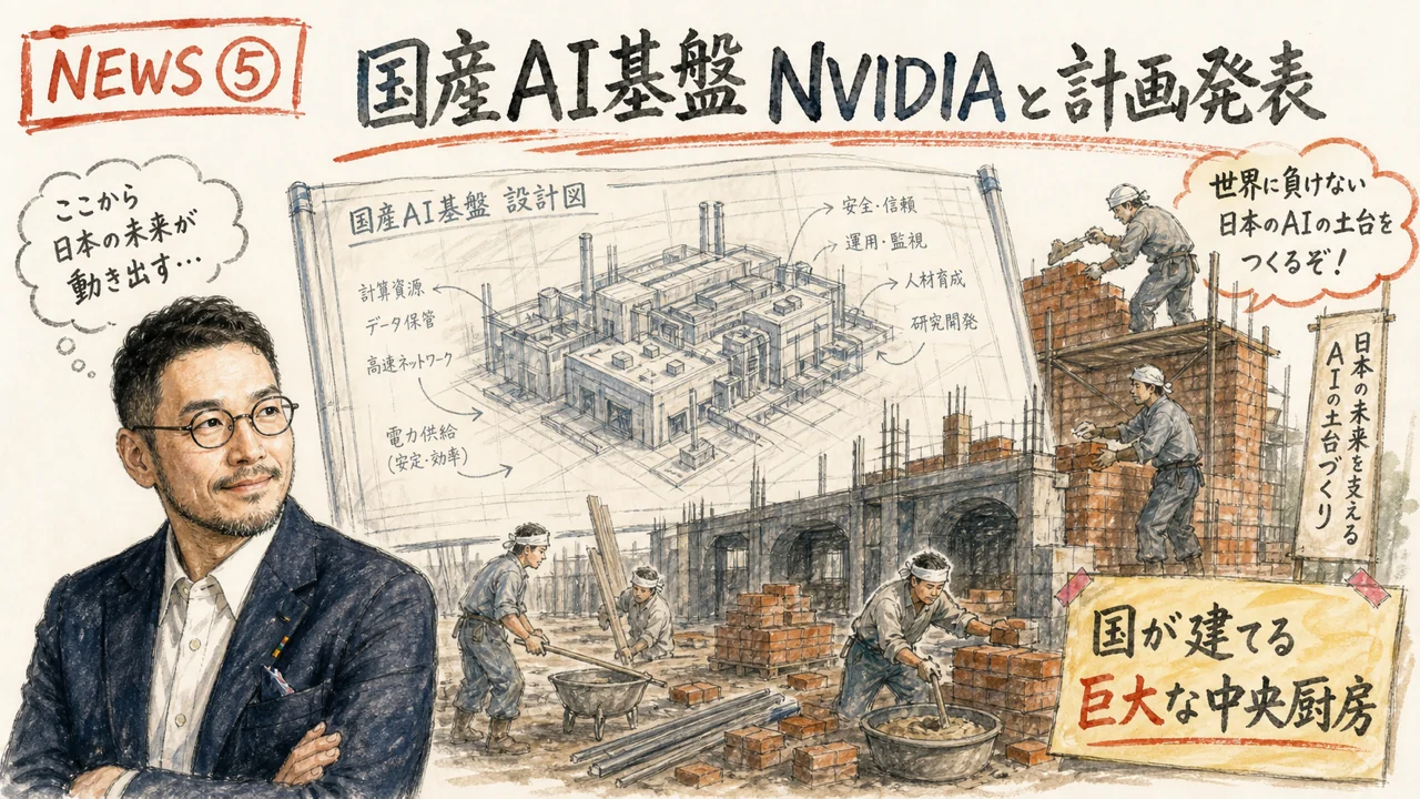 NEWS⑤ 発表:2026-07-16 Noetra NVIDIA Rubin 国家AIファクトリー計画 グラレコ
