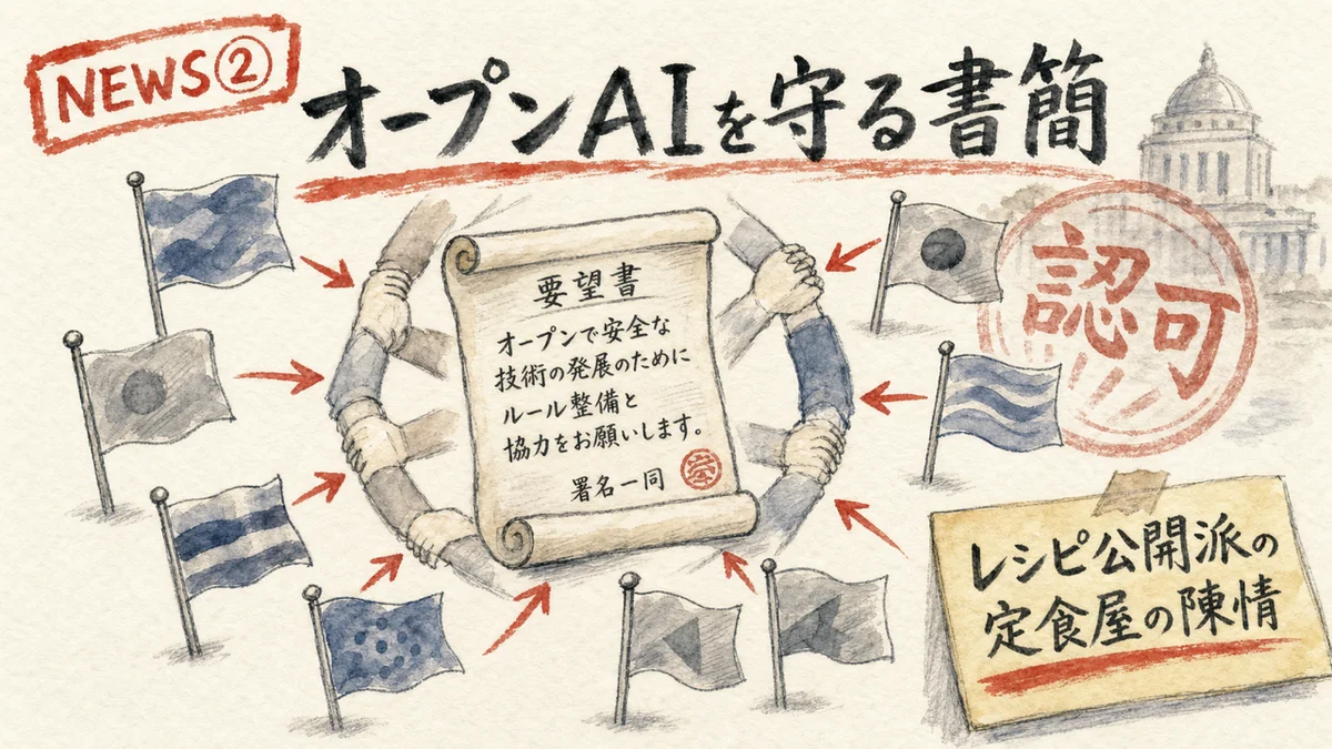 オープンウェイトAI擁護書簡 グラレコ