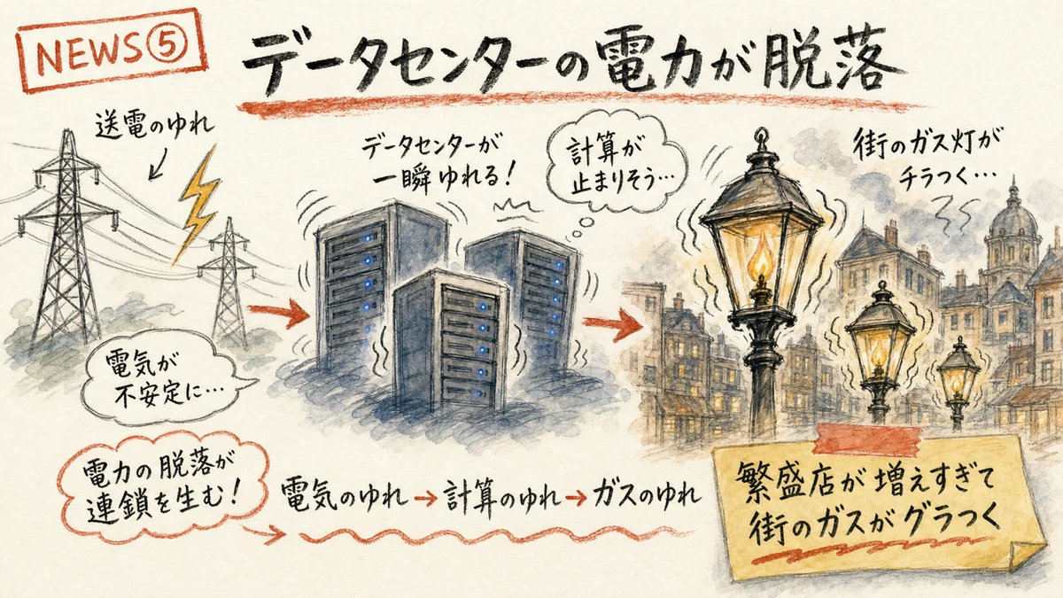 AIデータセンター電力問題 グラレコ
