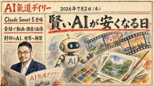 AI氣道デイリー 2026年7月2日号 新聞風アイキャッチ