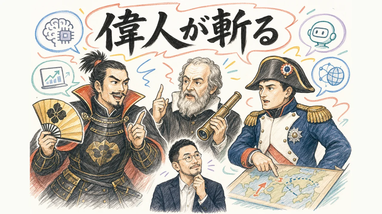偉人が斬る今日のヘッドライン図解