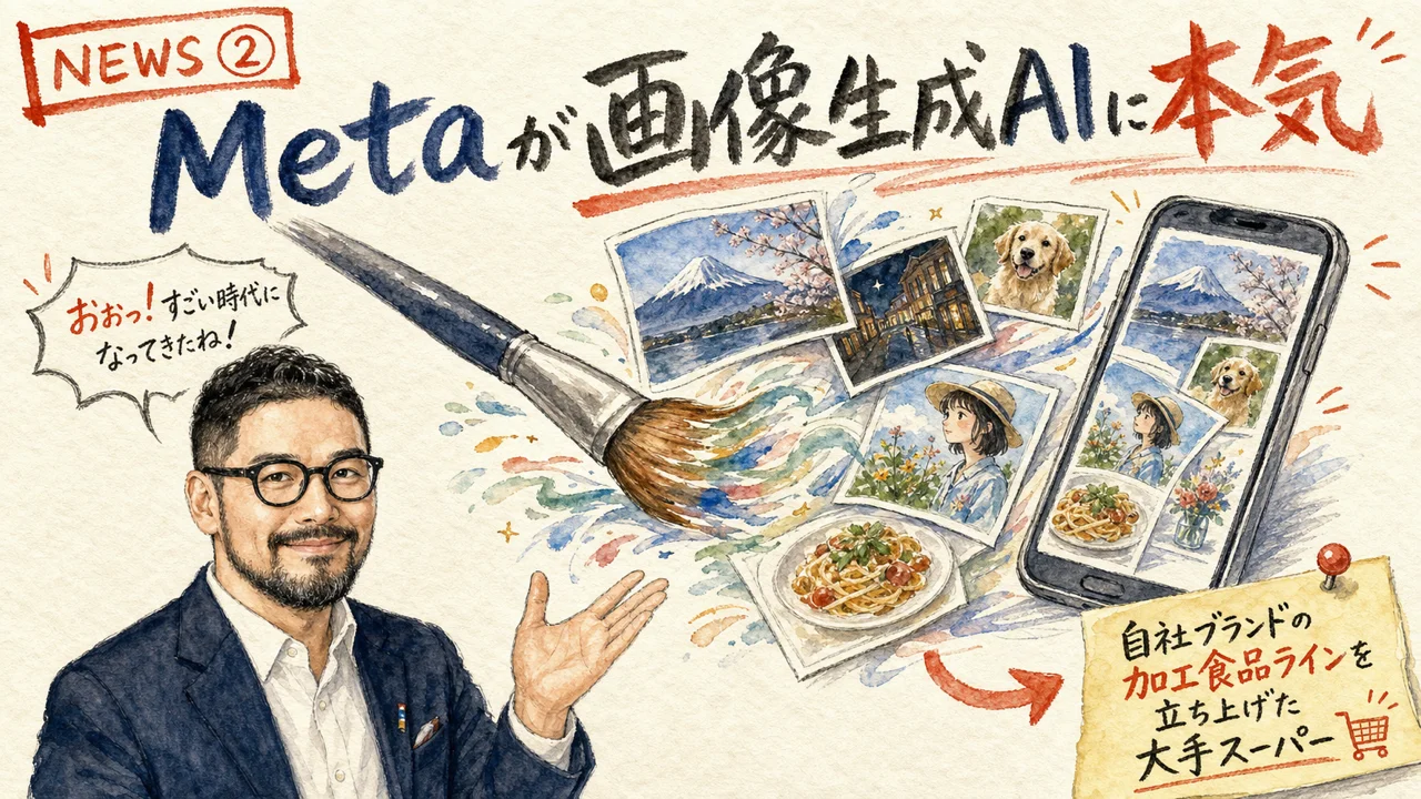 Meta Muse Imageの画像生成AI投入をやさしく解説するグラフィックレコーディング