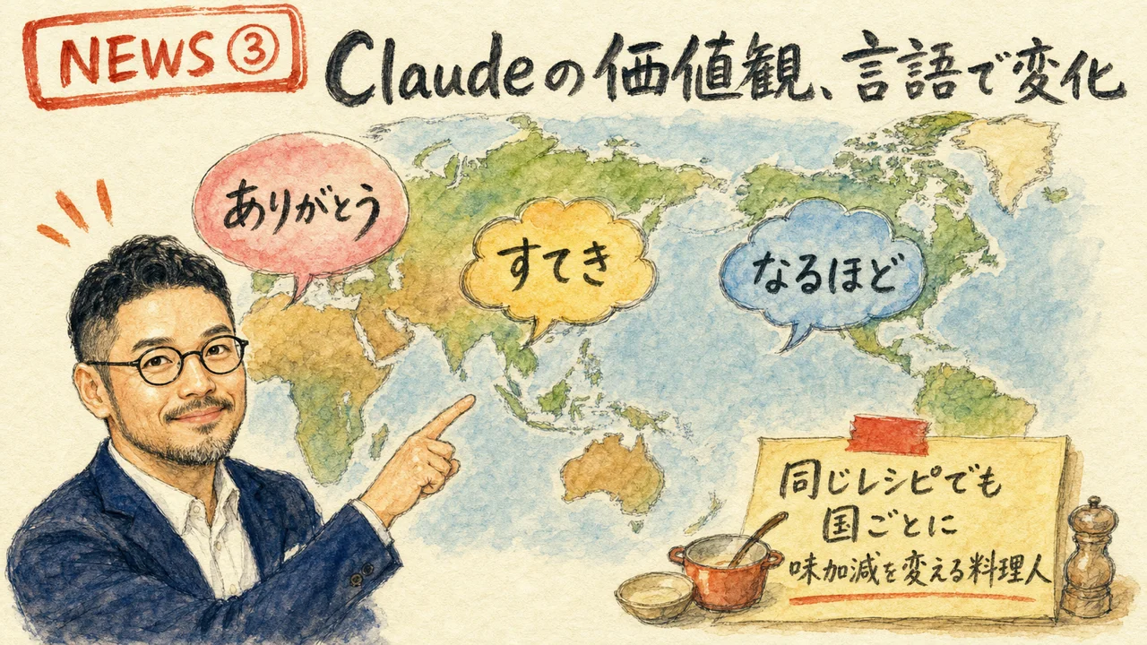 Claudeの価値観研究を示す図解