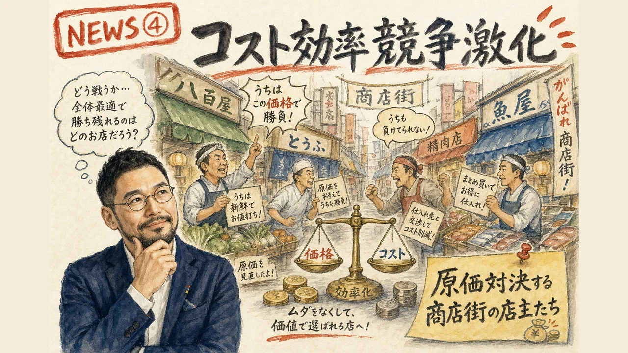 AI各社のコスト効率競争を示す図解
