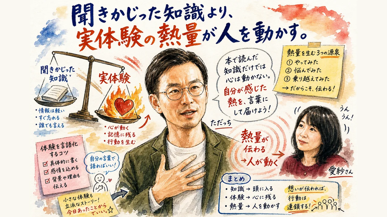 聞きかじった知識と実体験の違いを天秤で整理する