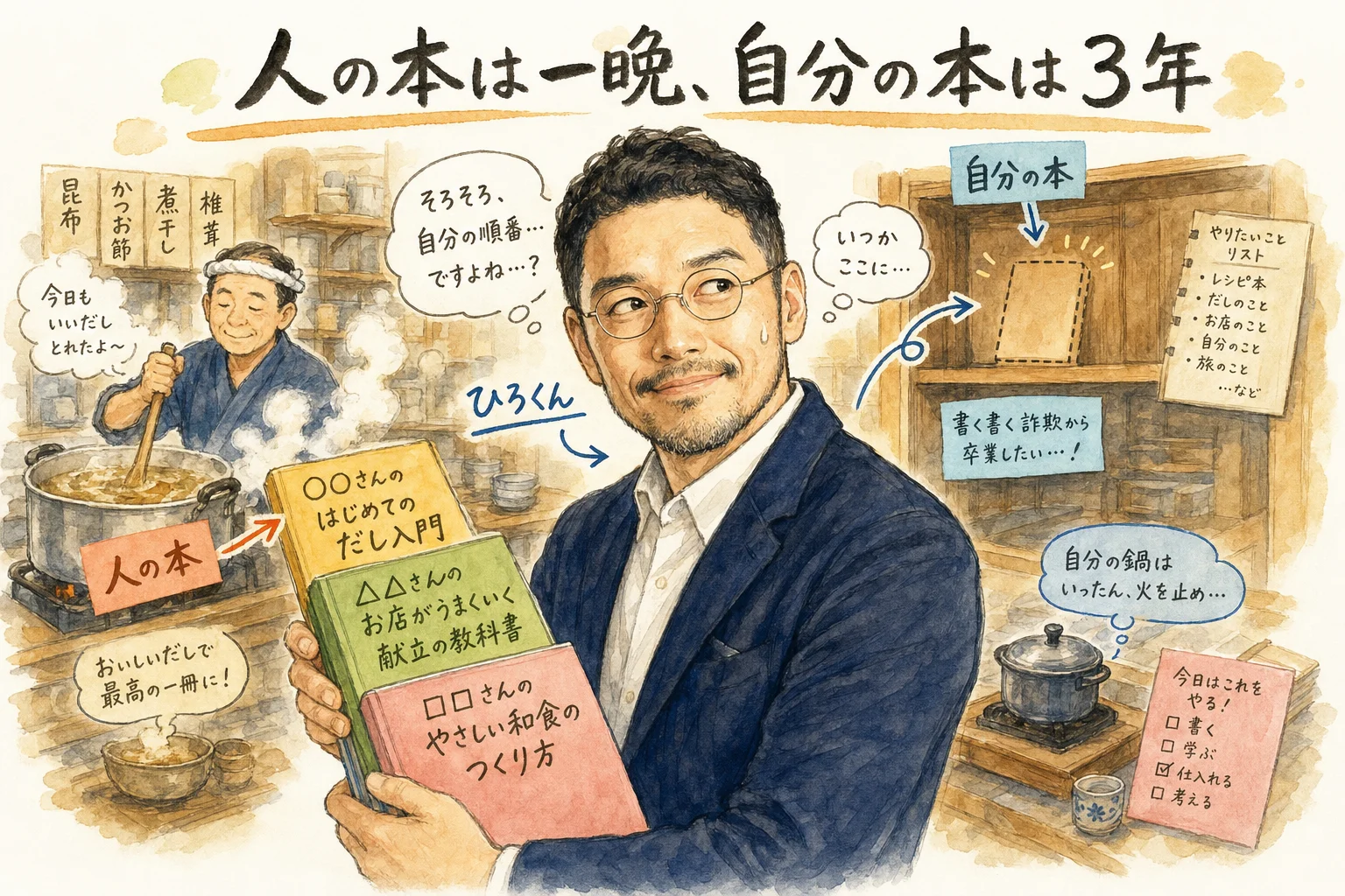 ひろくんコラム:人の本は作るのに自分の本は作ってない