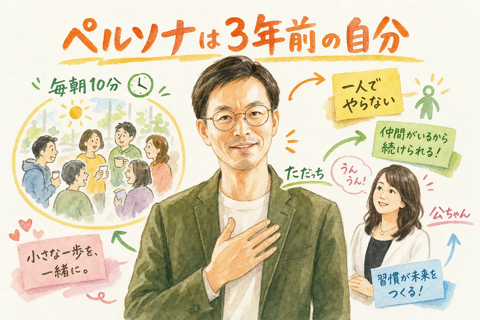 ペルソナは3年前の自分だと語るただっちと、聞く公ちゃん