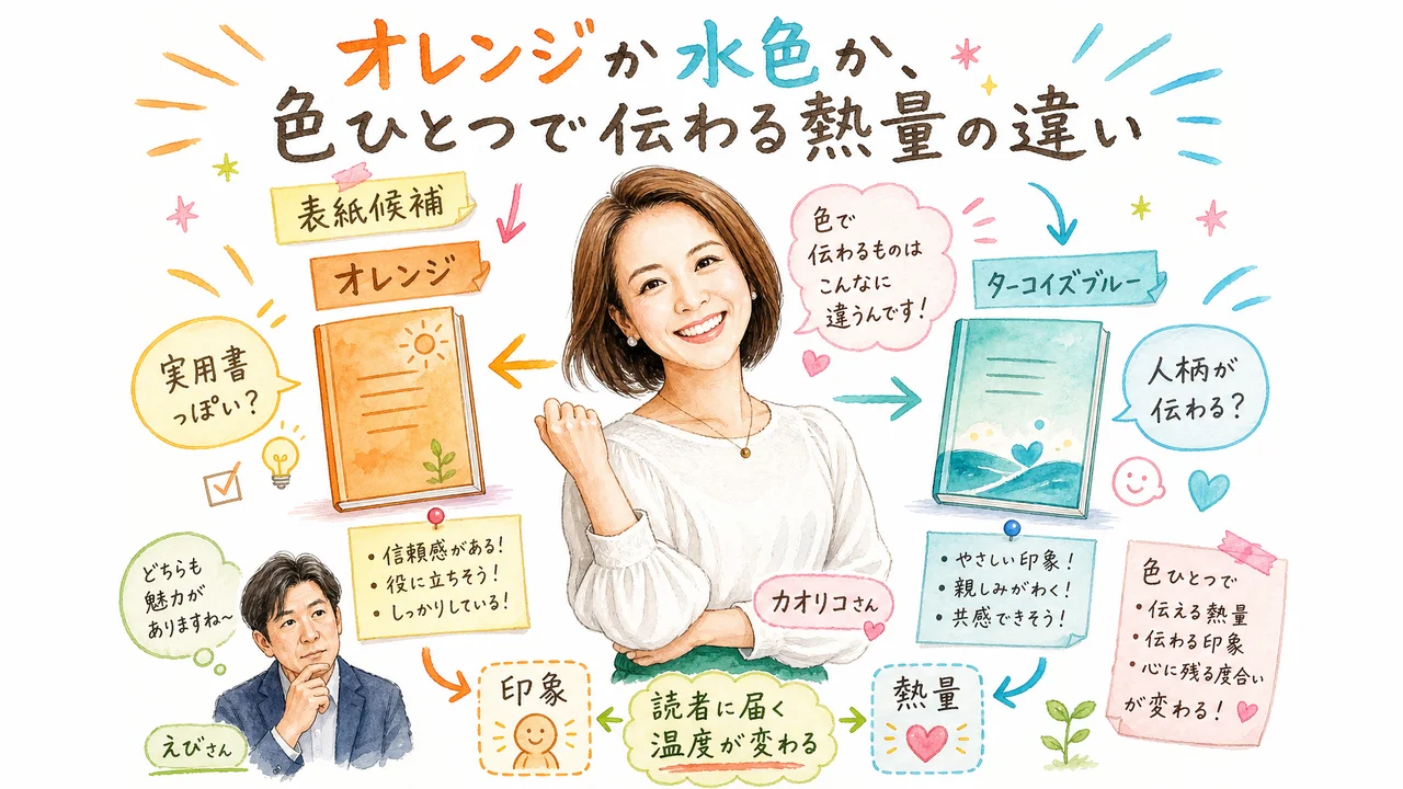 オレンジか水色か、色で伝わる熱量の違い