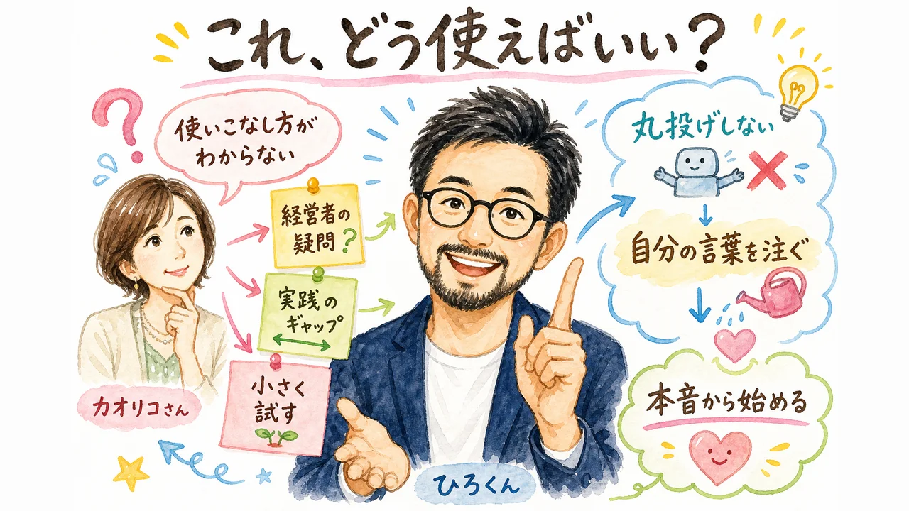 これどうやって使いこなせばいいんですかカオリコさんの本音