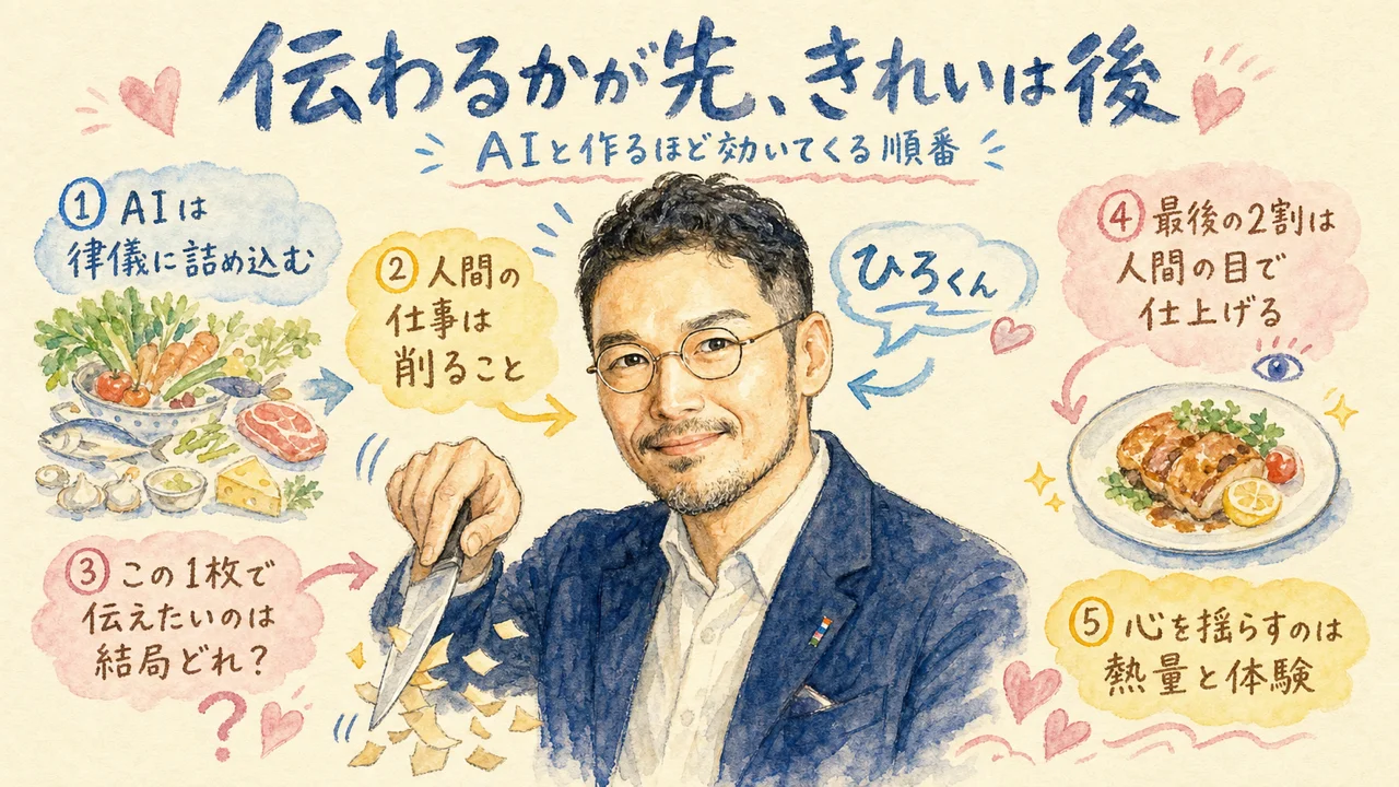 ひろくんコラム：伝わるかが先、きれいは後