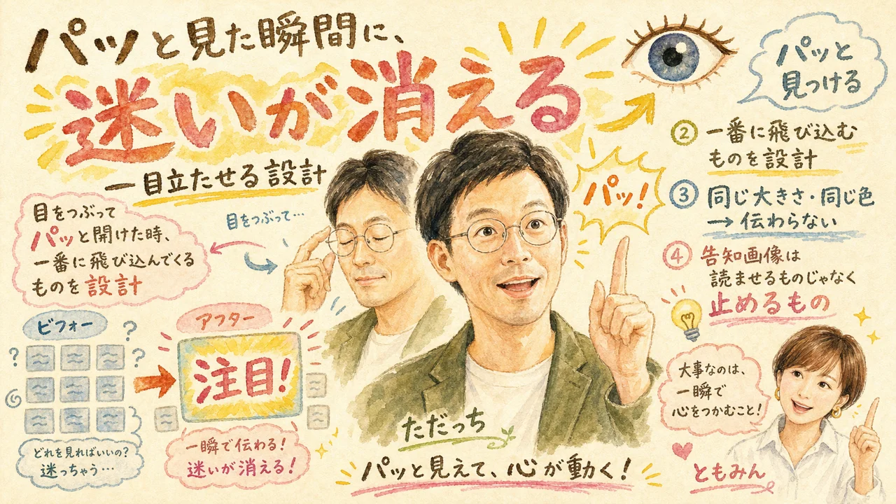 パッと見て迷いが消えるデザインを解説する2人