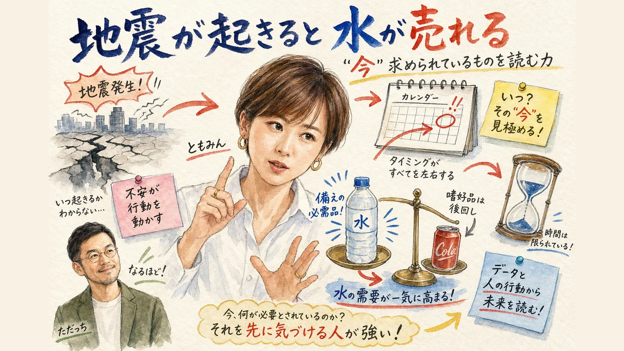地震が起きると水が売れる 今求められているものを読む力